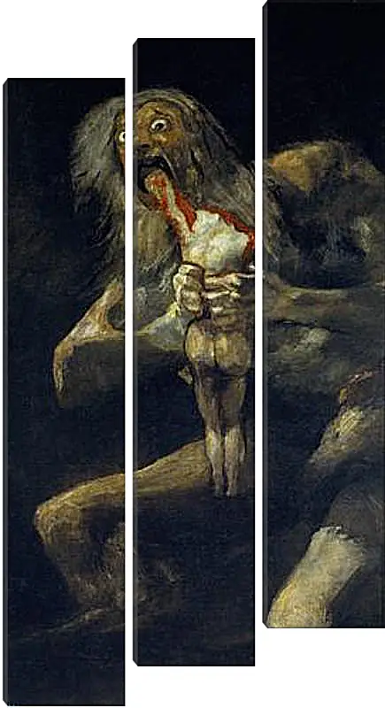 Модульная картина - Saturn devouring one of his sons. Франсиско Гойя