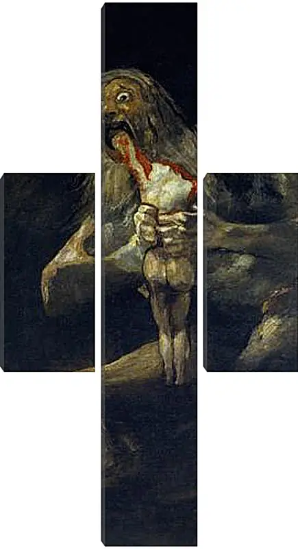 Модульная картина - Saturn devouring one of his sons. Франсиско Гойя