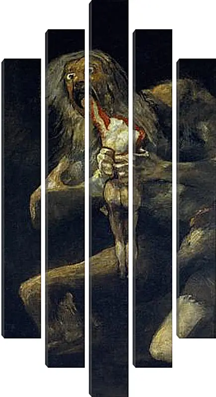 Модульная картина - Saturn devouring one of his sons. Франсиско Гойя