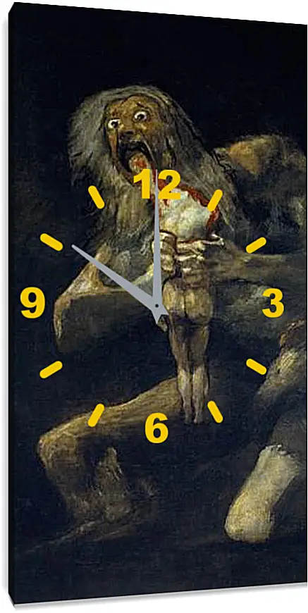 Часы картина - Saturn devouring one of his sons. Франсиско Гойя