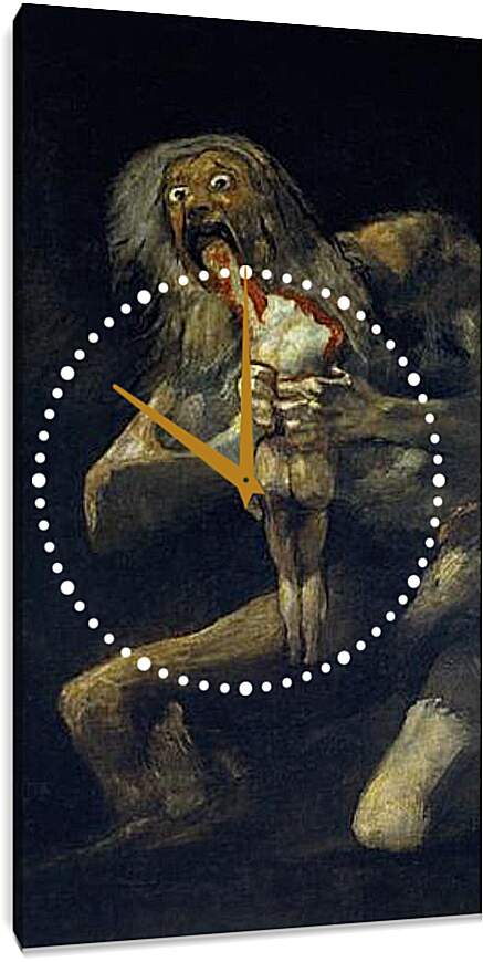 Часы картина - Saturn devouring one of his sons. Франсиско Гойя