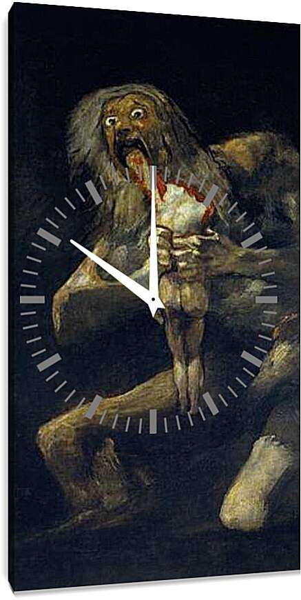 Часы картина - Saturn devouring one of his sons. Франсиско Гойя