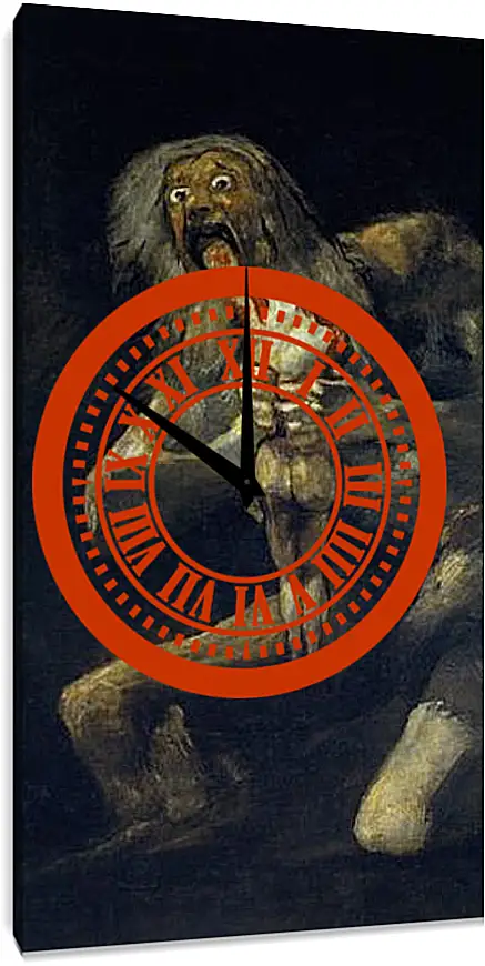 Часы картина - Saturn devouring one of his sons. Франсиско Гойя