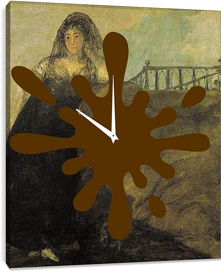 Часы картина - Leocadia Zorilla. Франсиско Гойя
