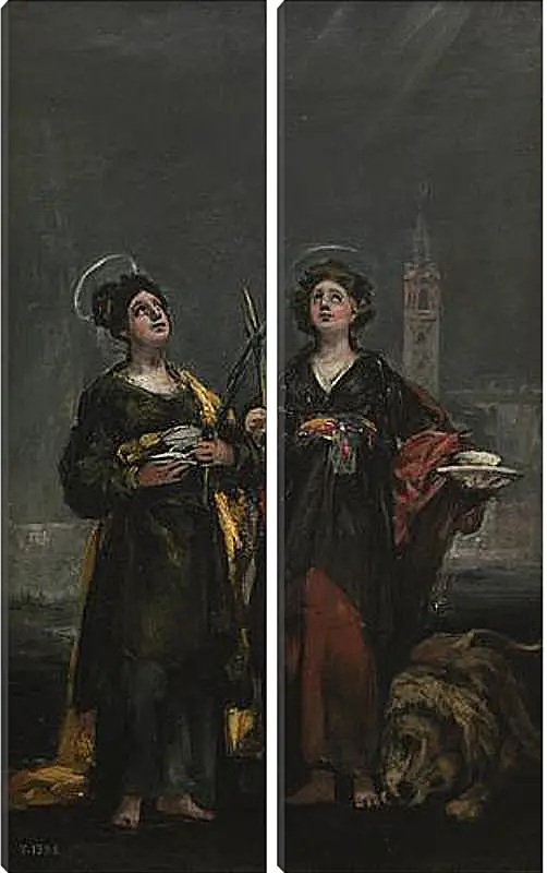 Модульная картина - Saint Justa and Saint Rufina. Франсиско Гойя