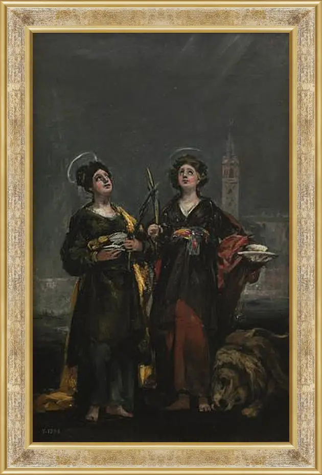 Картина в раме - Saint Justa and Saint Rufina. Франсиско Гойя