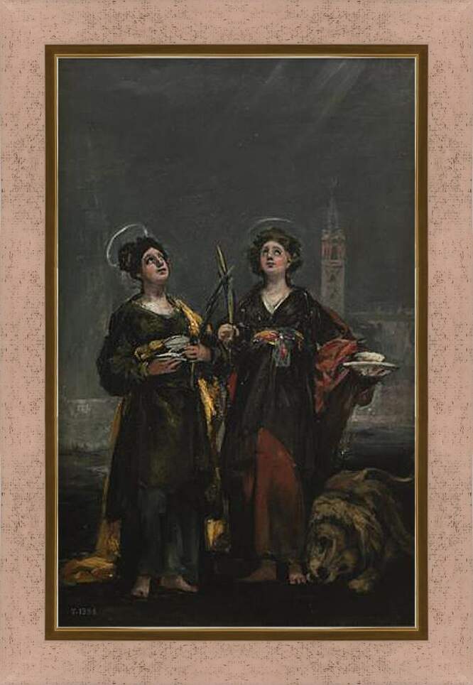 Картина в раме - Saint Justa and Saint Rufina. Франсиско Гойя