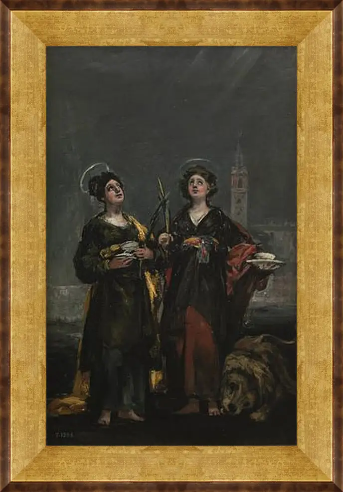 Картина в раме - Saint Justa and Saint Rufina. Франсиско Гойя