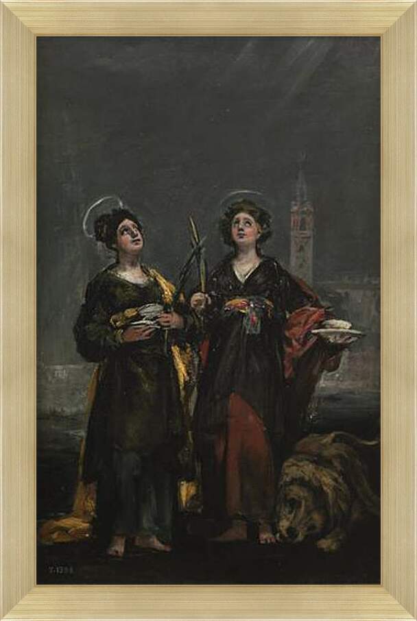 Картина в раме - Saint Justa and Saint Rufina. Франсиско Гойя