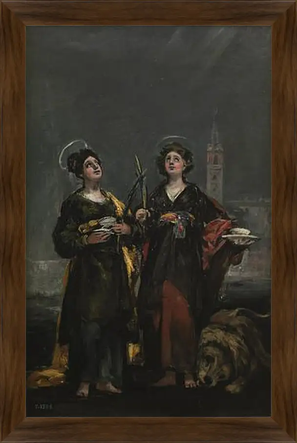 Картина в раме - Saint Justa and Saint Rufina. Франсиско Гойя