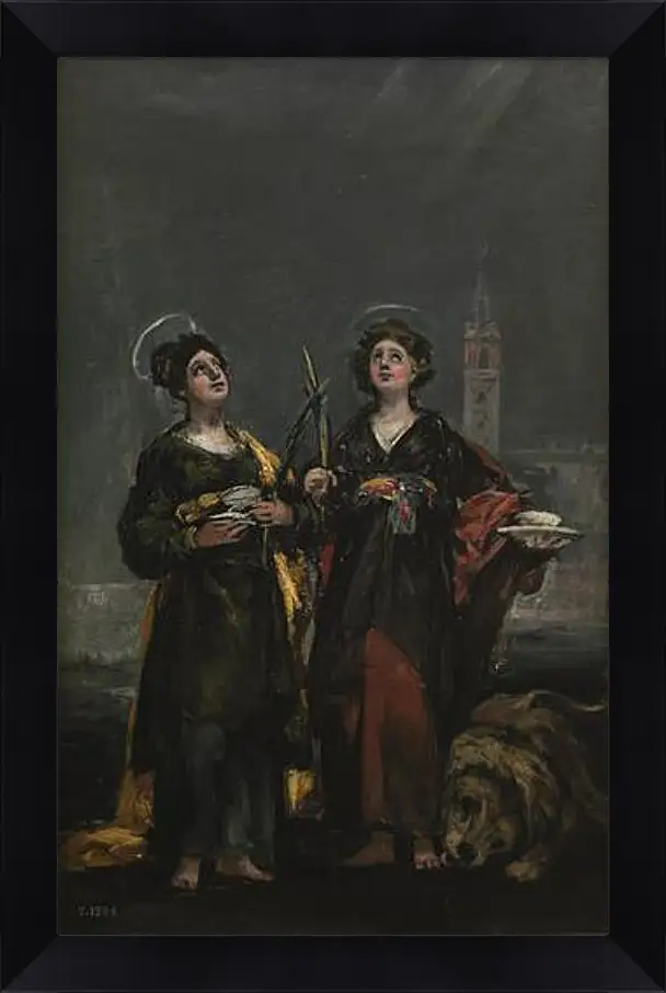 Картина в раме - Saint Justa and Saint Rufina. Франсиско Гойя