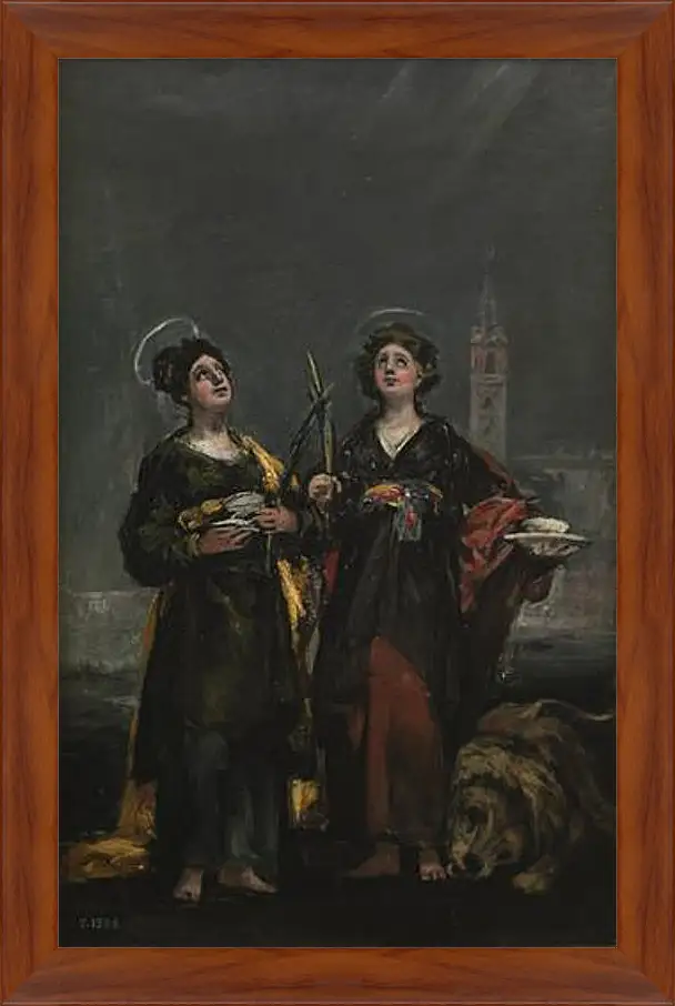 Картина в раме - Saint Justa and Saint Rufina. Франсиско Гойя