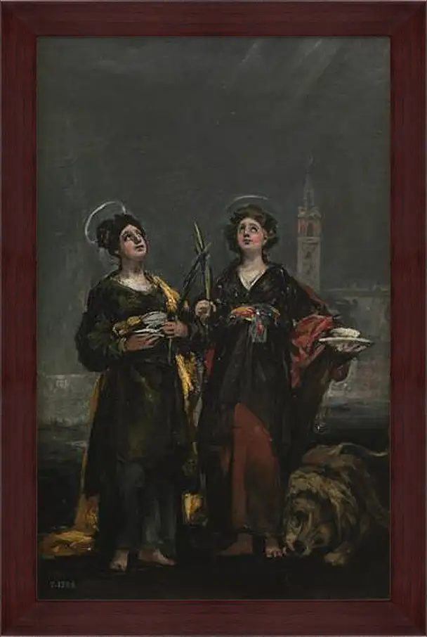 Картина в раме - Saint Justa and Saint Rufina. Франсиско Гойя