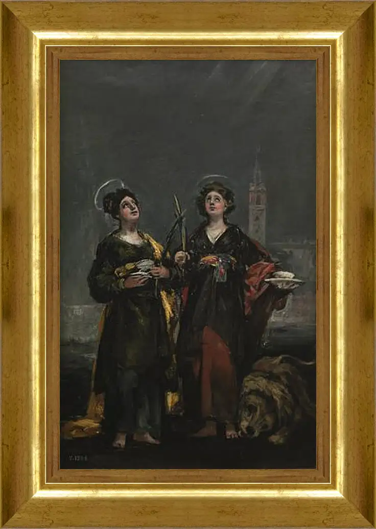 Картина в раме - Saint Justa and Saint Rufina. Франсиско Гойя