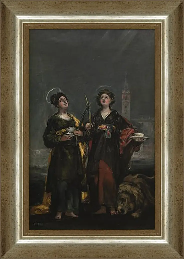 Картина в раме - Saint Justa and Saint Rufina. Франсиско Гойя