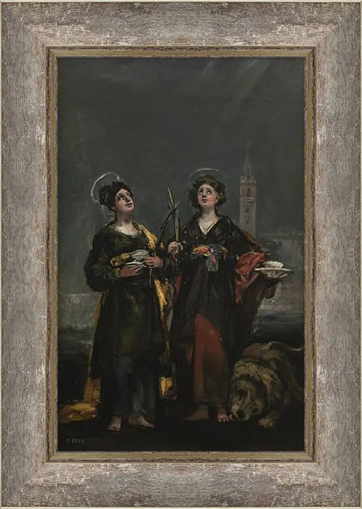 Картина в раме - Saint Justa and Saint Rufina. Франсиско Гойя