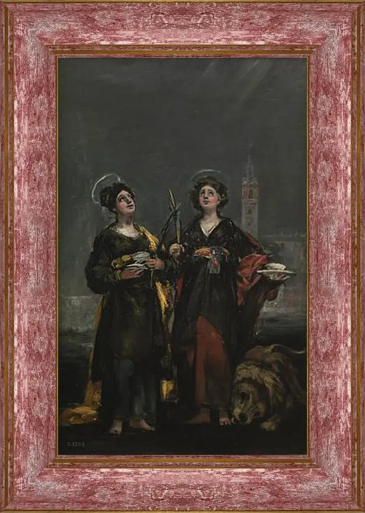 Картина в раме - Saint Justa and Saint Rufina. Франсиско Гойя