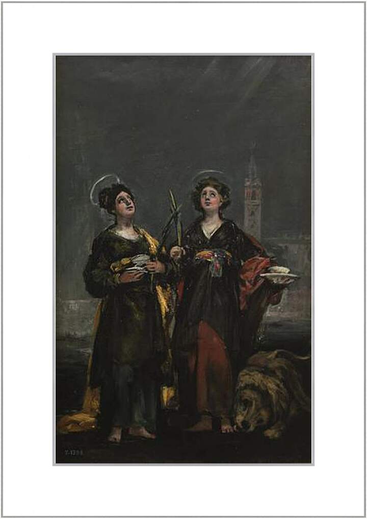 Картина в раме - Saint Justa and Saint Rufina. Франсиско Гойя