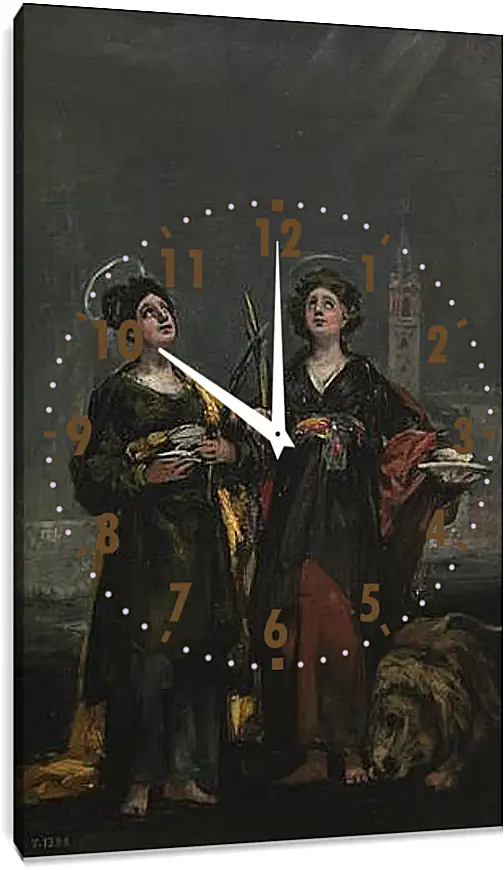 Часы картина - Saint Justa and Saint Rufina. Франсиско Гойя