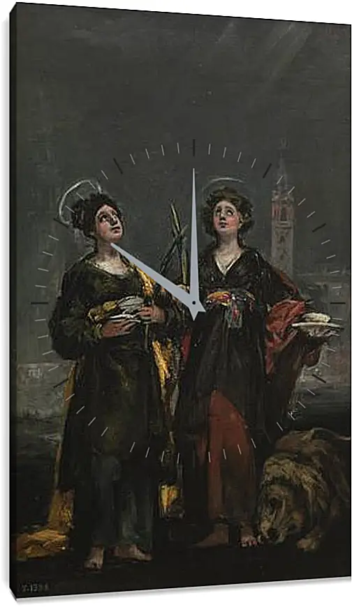 Часы картина - Saint Justa and Saint Rufina. Франсиско Гойя