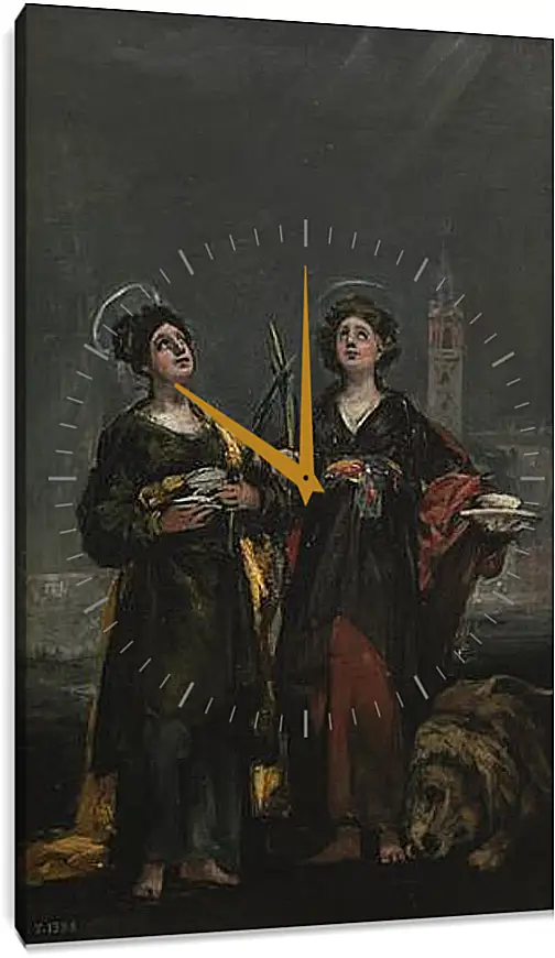 Часы картина - Saint Justa and Saint Rufina. Франсиско Гойя