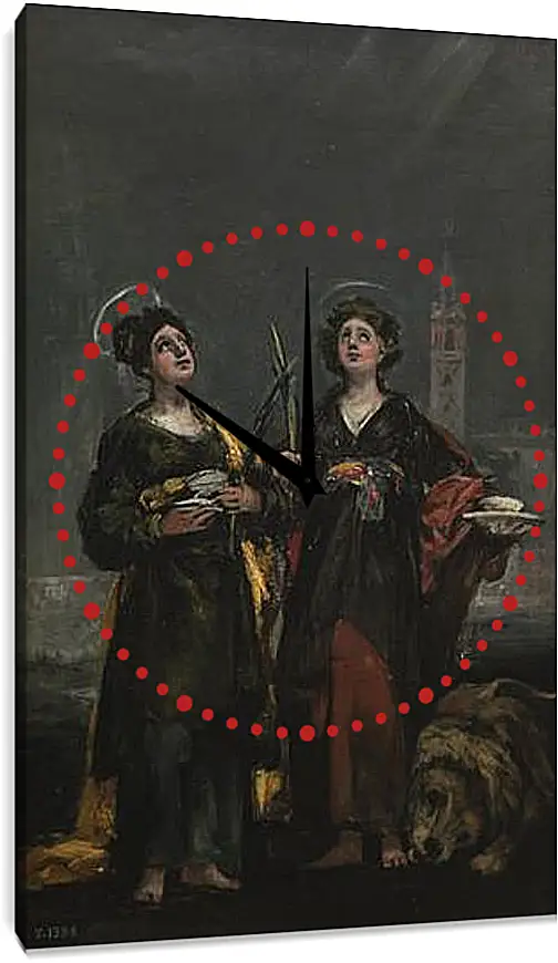 Часы картина - Saint Justa and Saint Rufina. Франсиско Гойя