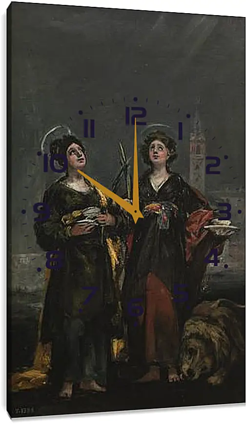 Часы картина - Saint Justa and Saint Rufina. Франсиско Гойя