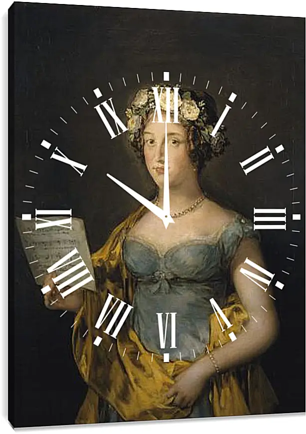Часы картина - The Duchess of Abrantes. Франсиско Гойя