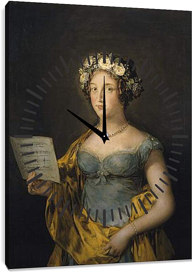 Часы картина - The Duchess of Abrantes. Франсиско Гойя