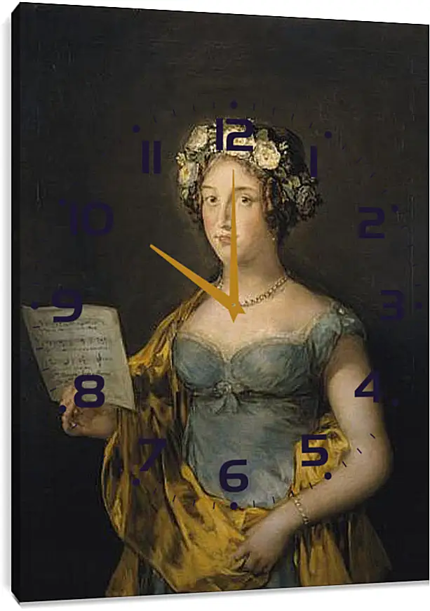 Часы картина - The Duchess of Abrantes. Франсиско Гойя