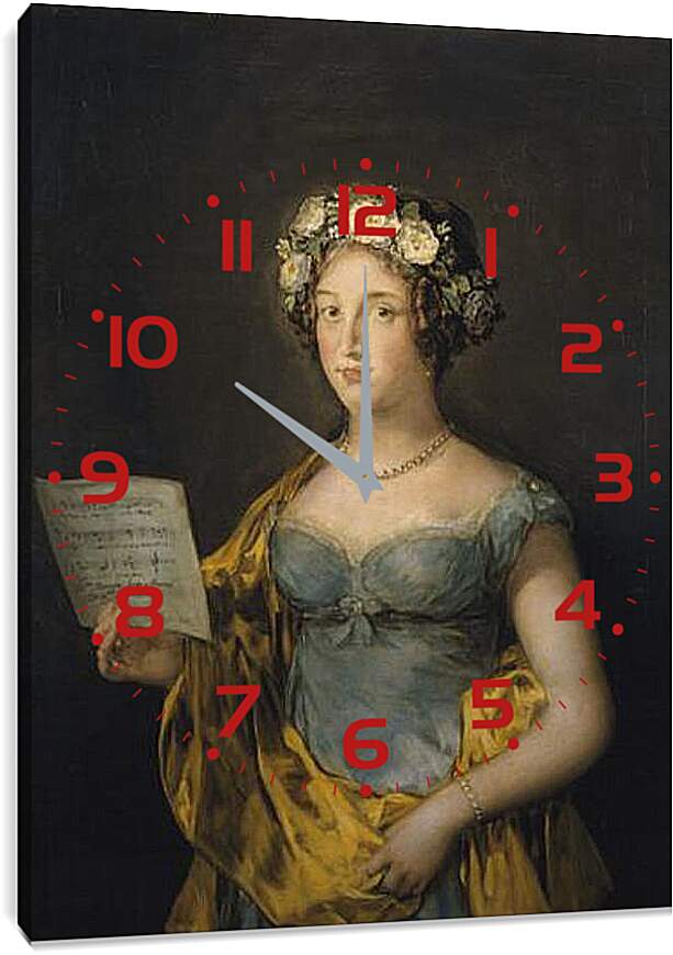 Часы картина - The Duchess of Abrantes. Франсиско Гойя