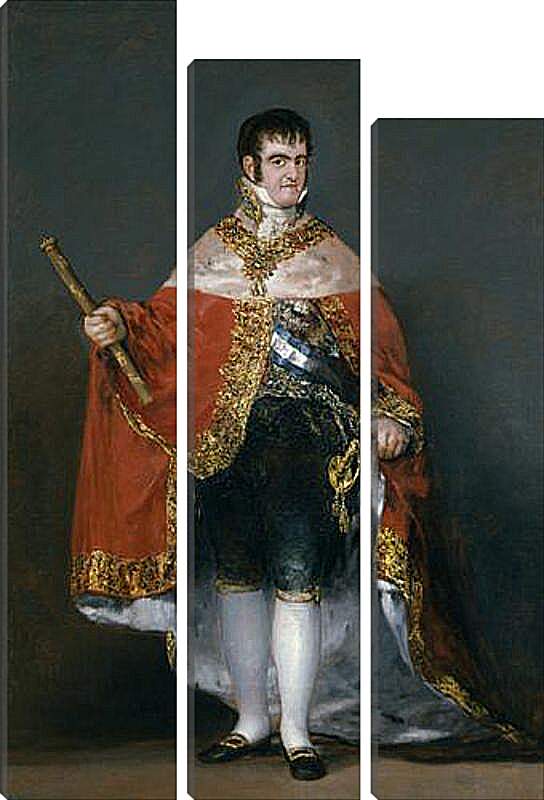 Модульная картина - King Fernando VII with the Robes of State. Франсиско Гойя