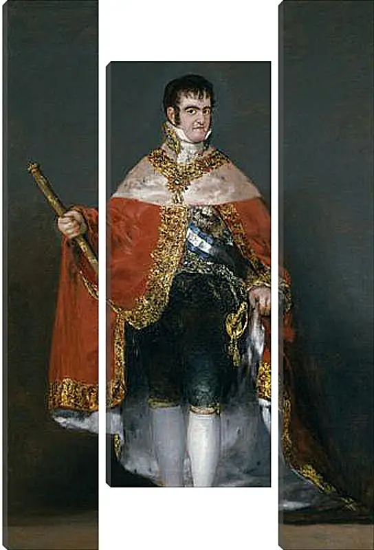 Модульная картина - King Fernando VII with the Robes of State. Франсиско Гойя