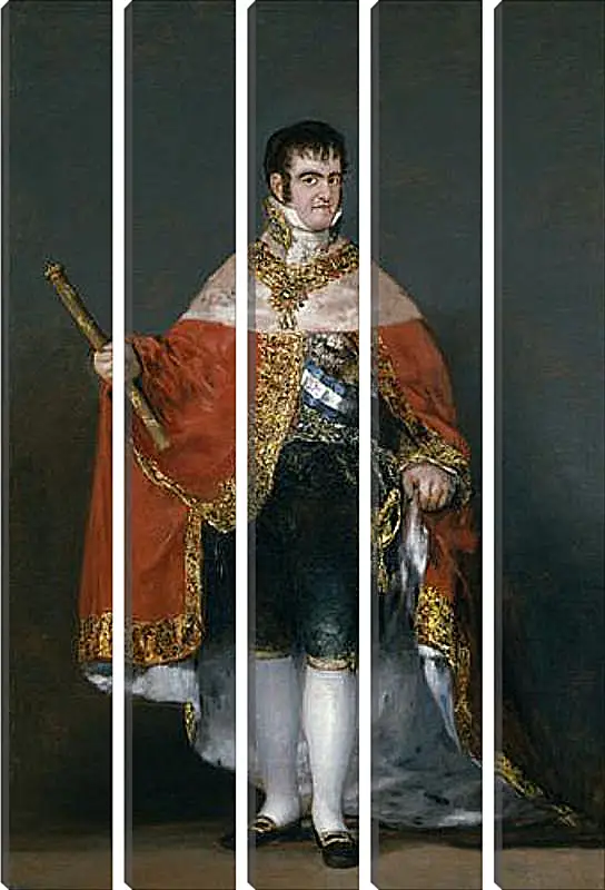 Модульная картина - King Fernando VII with the Robes of State. Франсиско Гойя