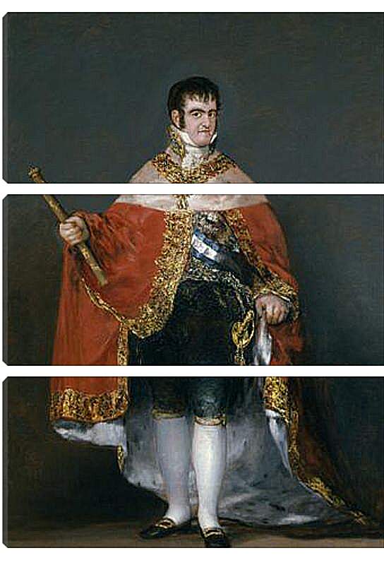 Модульная картина - King Fernando VII with the Robes of State. Франсиско Гойя