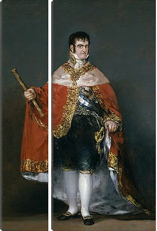 Модульная картина - King Fernando VII with the Robes of State. Франсиско Гойя