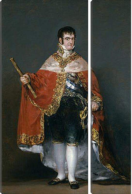 Модульная картина - King Fernando VII with the Robes of State. Франсиско Гойя