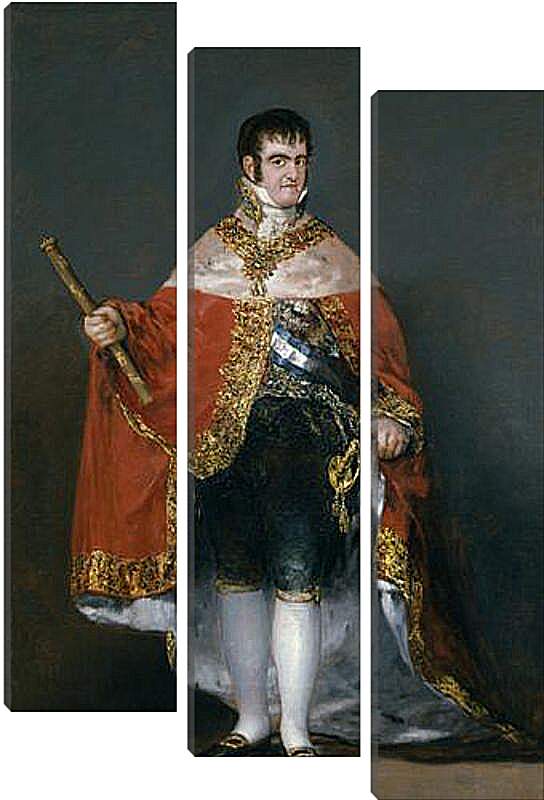 Модульная картина - King Fernando VII with the Robes of State. Франсиско Гойя