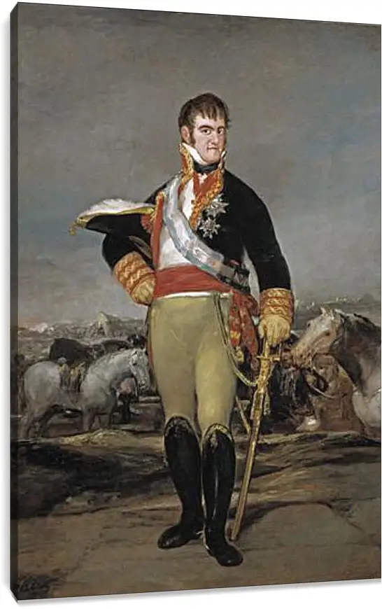 Постер и плакат - Fernando VII at camp. Франсиско Гойя