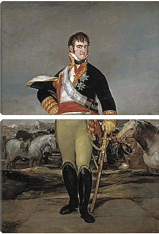 Модульная картина - Fernando VII at camp. Франсиско Гойя