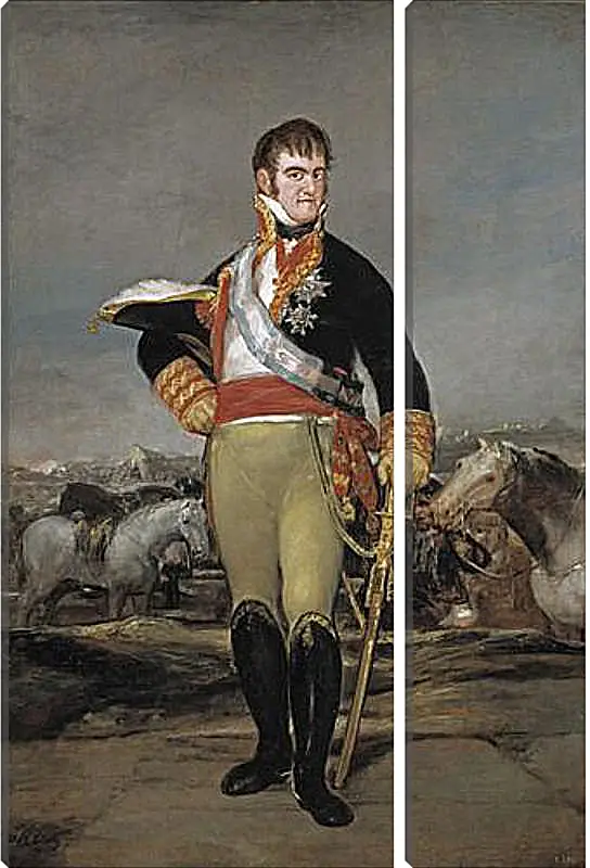 Модульная картина - Fernando VII at camp. Франсиско Гойя