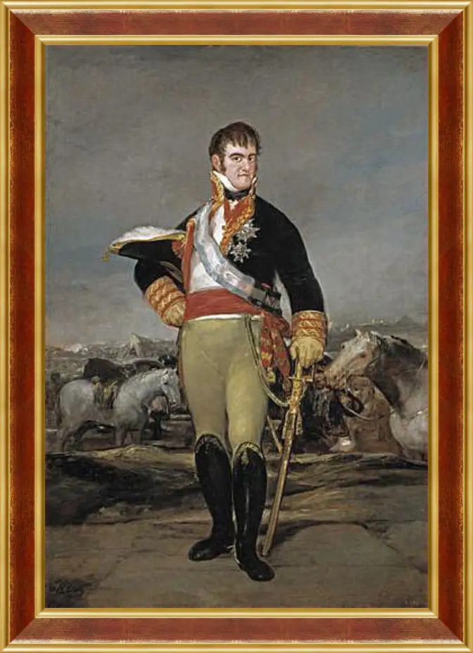 Картина в раме - Fernando VII at camp. Франсиско Гойя