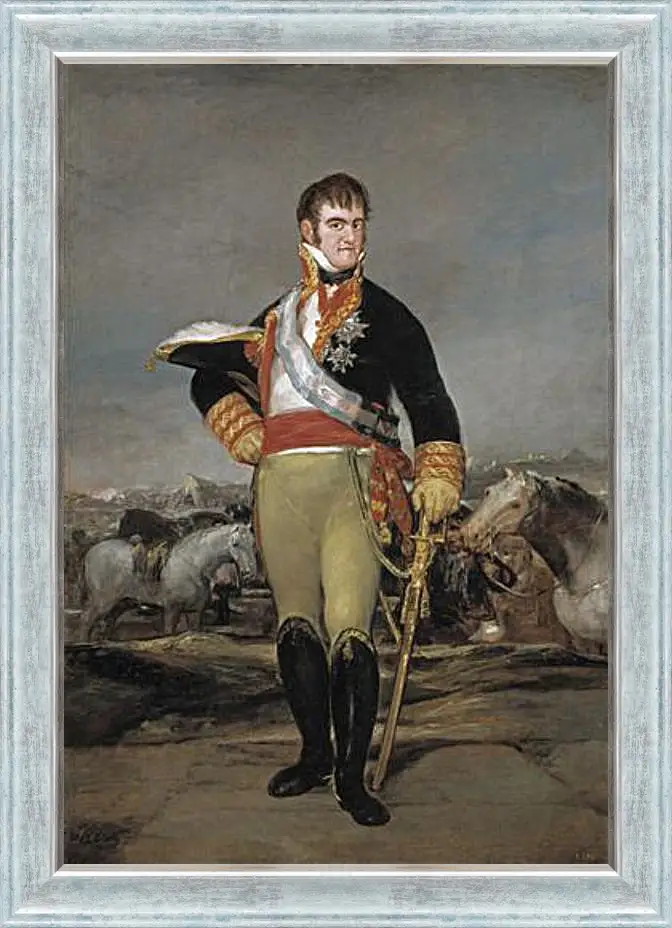 Картина в раме - Fernando VII at camp. Франсиско Гойя