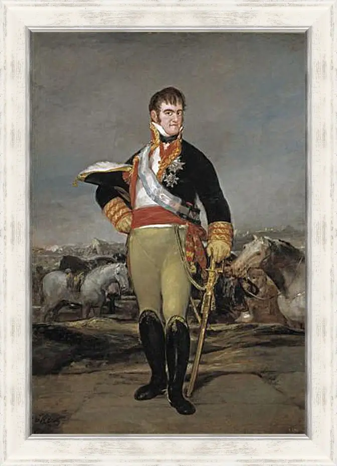 Картина в раме - Fernando VII at camp. Франсиско Гойя