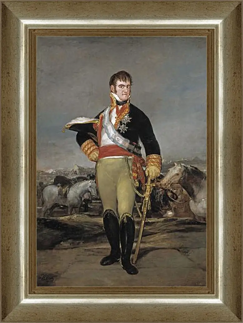 Картина в раме - Fernando VII at camp. Франсиско Гойя