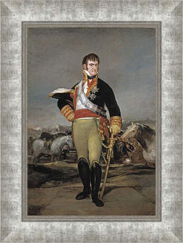 Картина в раме - Fernando VII at camp. Франсиско Гойя