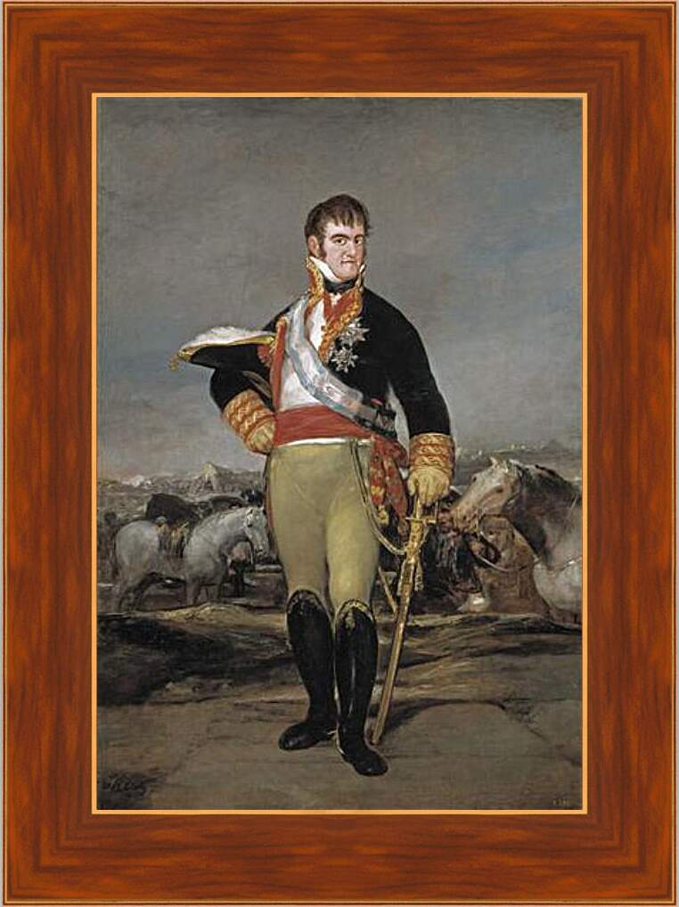 Картина в раме - Fernando VII at camp. Франсиско Гойя