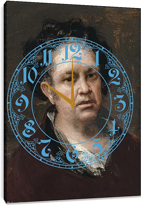 Часы картина - Self-Portrait. Франсиско Гойя