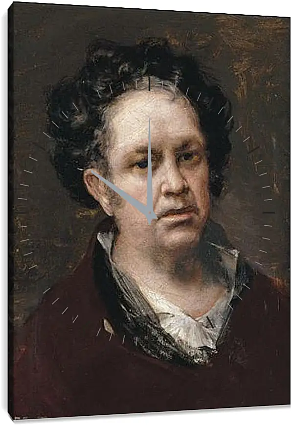 Часы картина - Self-Portrait. Франсиско Гойя