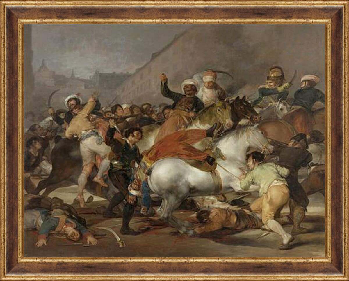 Картина в раме - The 2nd of May 1808 in Madrid. Франсиско Гойя